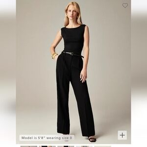 Wide Leg Essential Pant in City Crepe